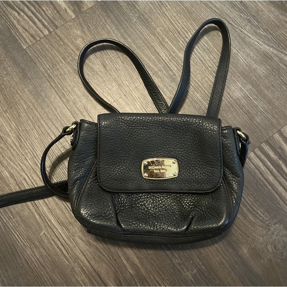 MICHAEL KORS Women's One Size Fits All Pebble Leather Crossbody Bag with Strap